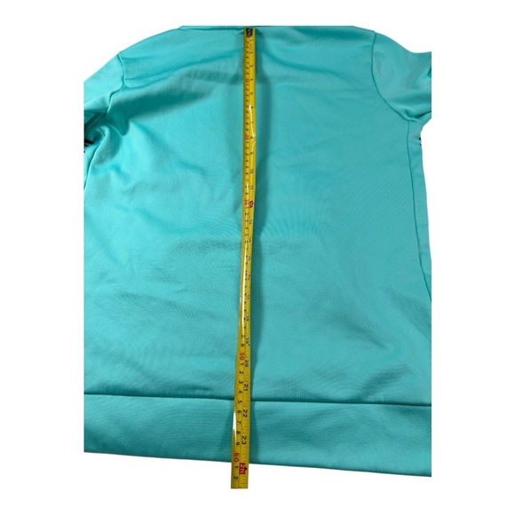 Nike Dri-Fit Women’s Hoodie Tale and black accents Pullover Sweatshirt (Size M) - Picture 4 of 10